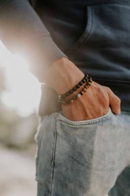 Tragebild Lunavit Magnet-Perlenarmband Aton